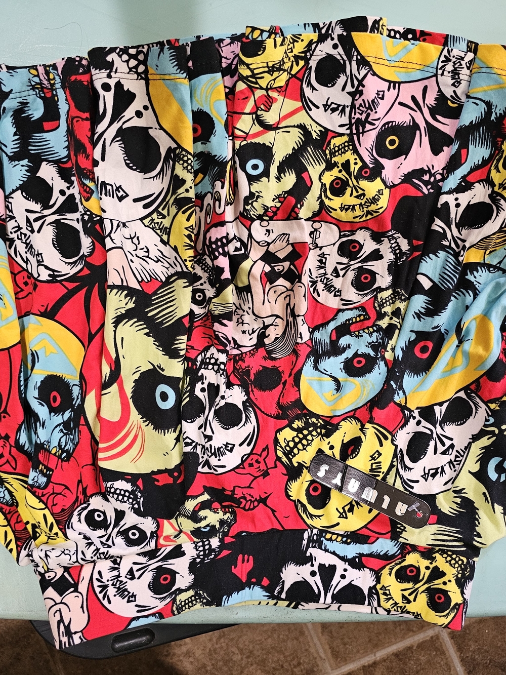 Colorful Skull Print Skirt